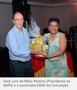 José Luiz Melo Pereira e a associada Edith da Conceição