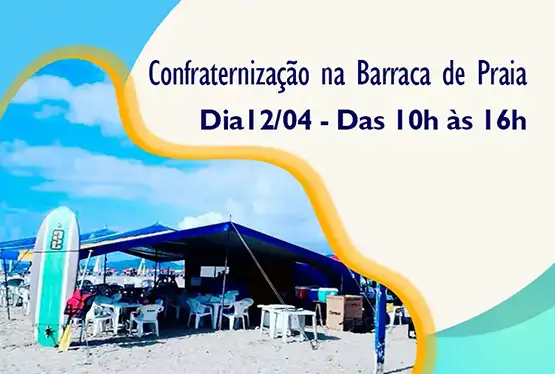 Confraternização na Barraca de Praia  