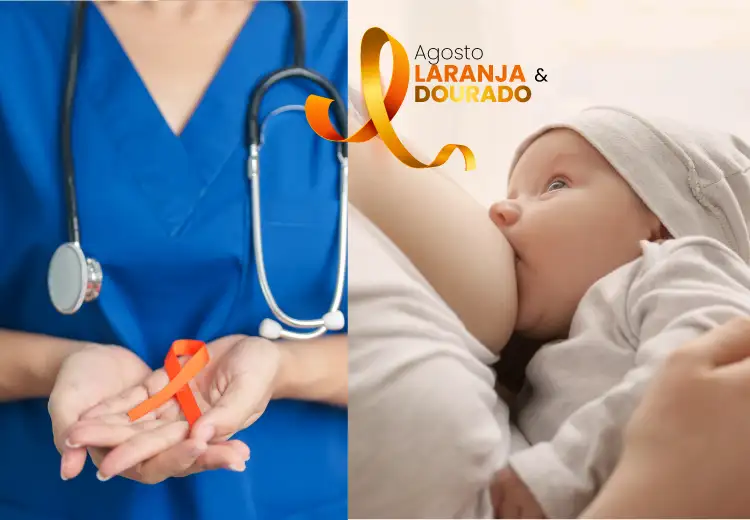 Agosto Laranja e Dourado