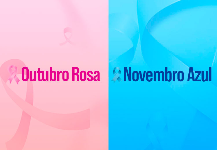 Campanha outubro rosa e novembro azul