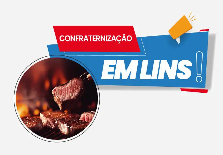 Confraternização em Lins