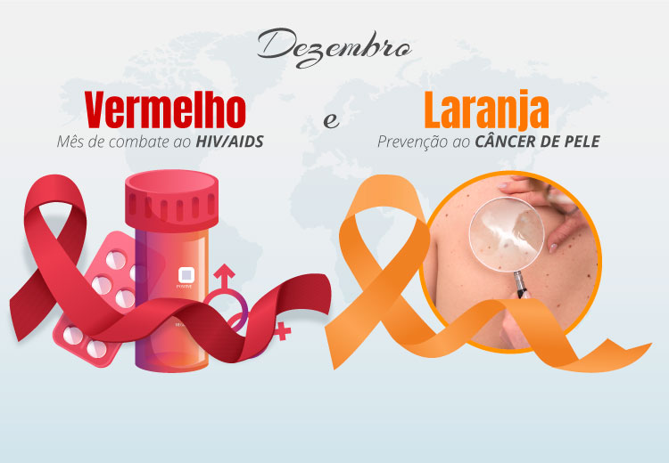 Dezembro vermelho e laranja