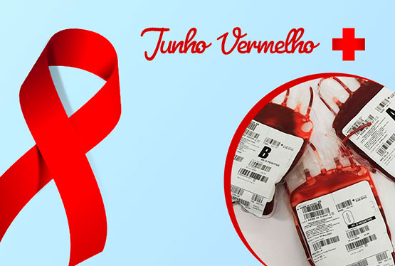 Junho vermelho - doação de sangue 