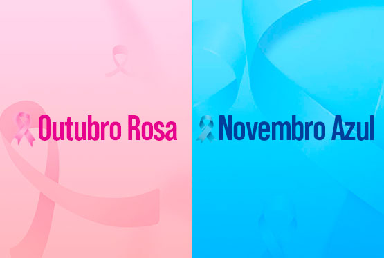 Campanha outubro rosa e novembro azul 