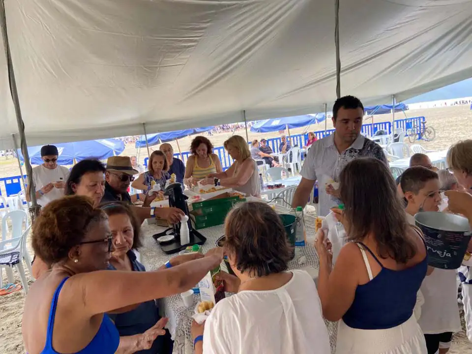 Comemoração dos associados na Barraca de Praia