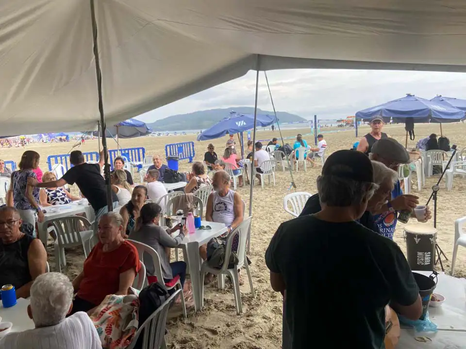 Comemoração dos associados na Barraca de Praia