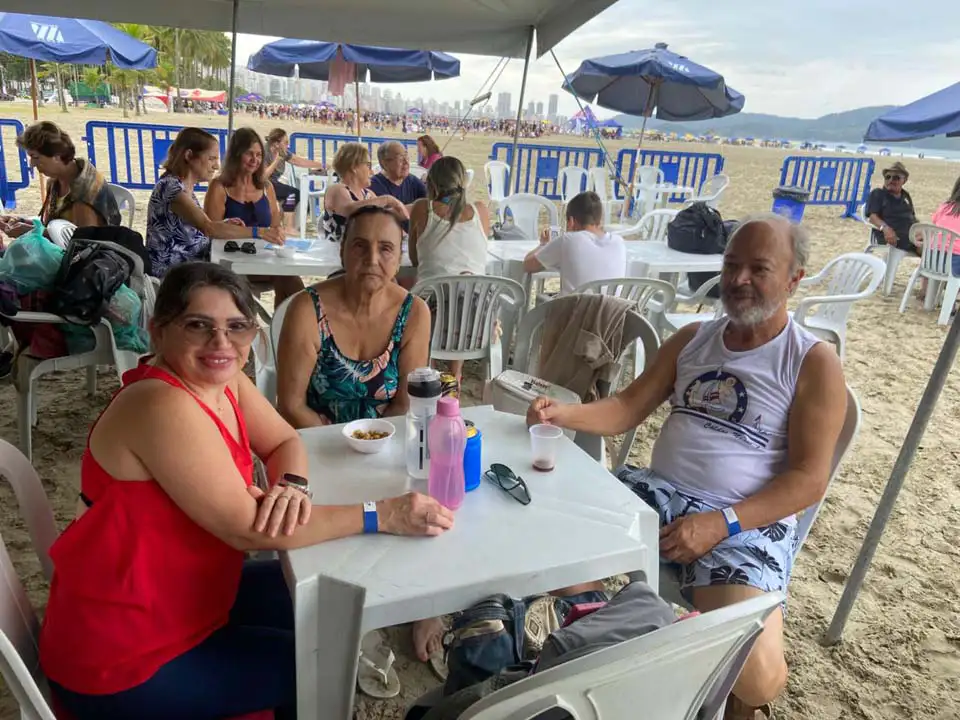 Comemoração dos associados na Barraca de Praia