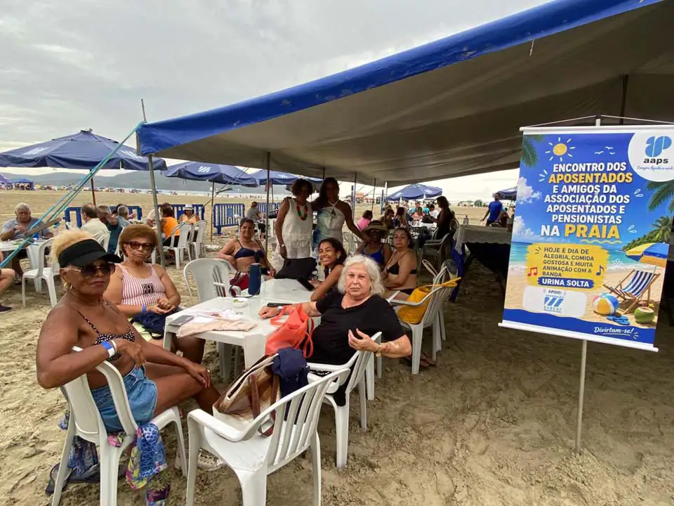 Comemoração dos associados na Barraca de Praia