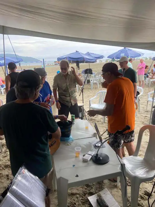 Comemoração dos associados na Barraca de Praia