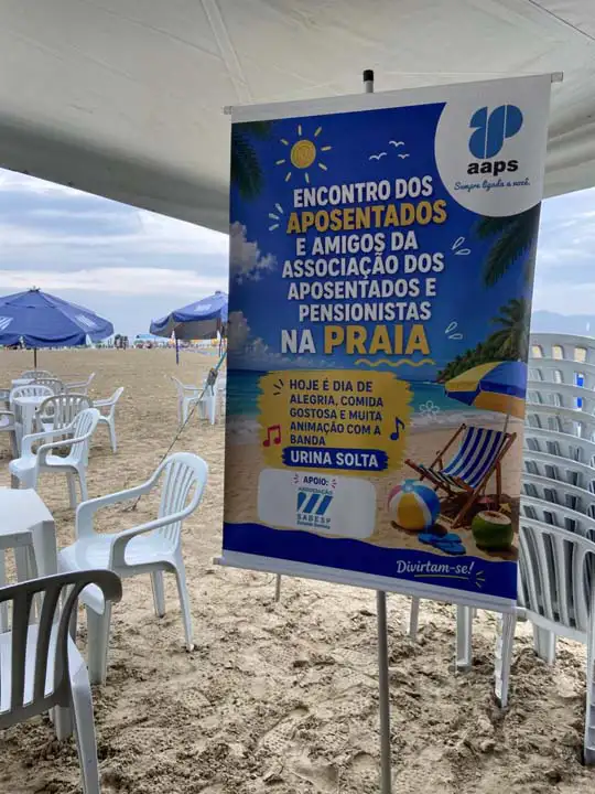 Comemoração dos associados na Barraca de Praia